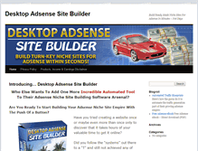 Tablet Screenshot of desktopadsensesitebuilder.com